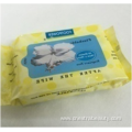 Non-woven Flushable Lid Wet Wipe Flushable Wet Wipes